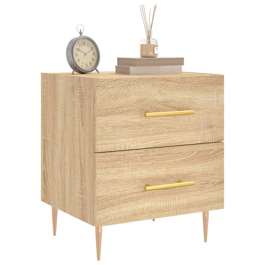 Nattbord 2 stk sonoma eik 40x35x47,5 cm konstruert tre
