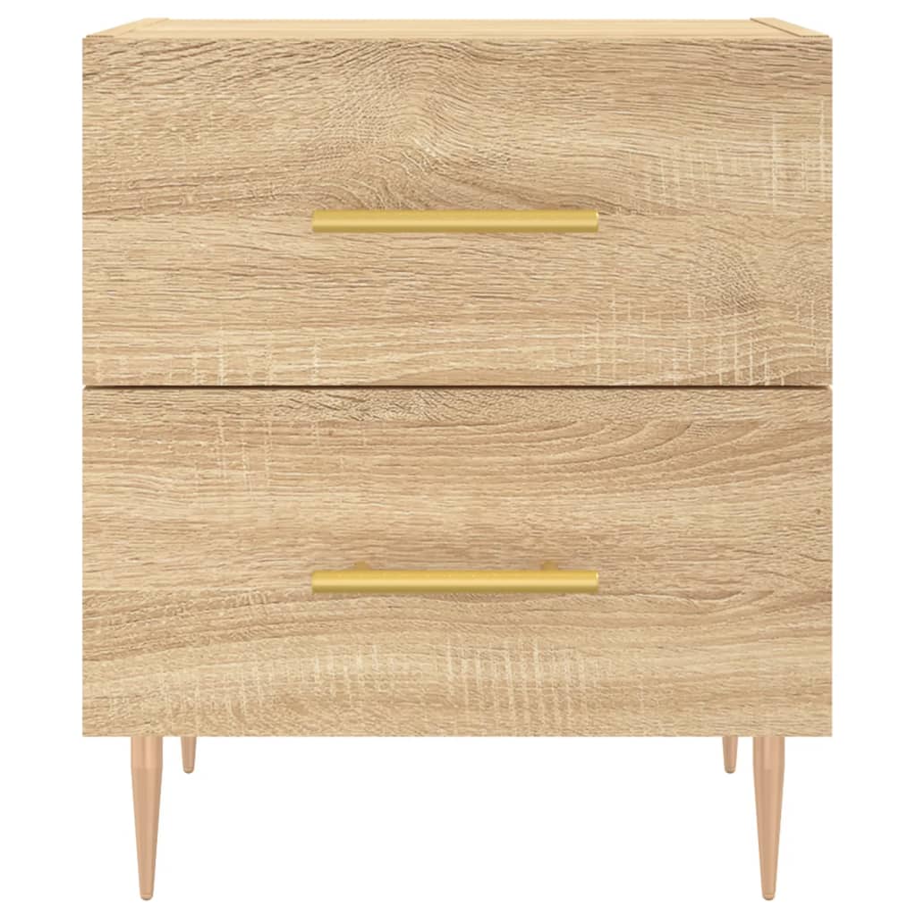 Nattbord 2 stk sonoma eik 40x35x47,5 cm konstruert tre