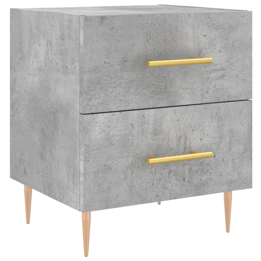 Nattbord betonggrå 40x35x47,5 cm konstruert tre