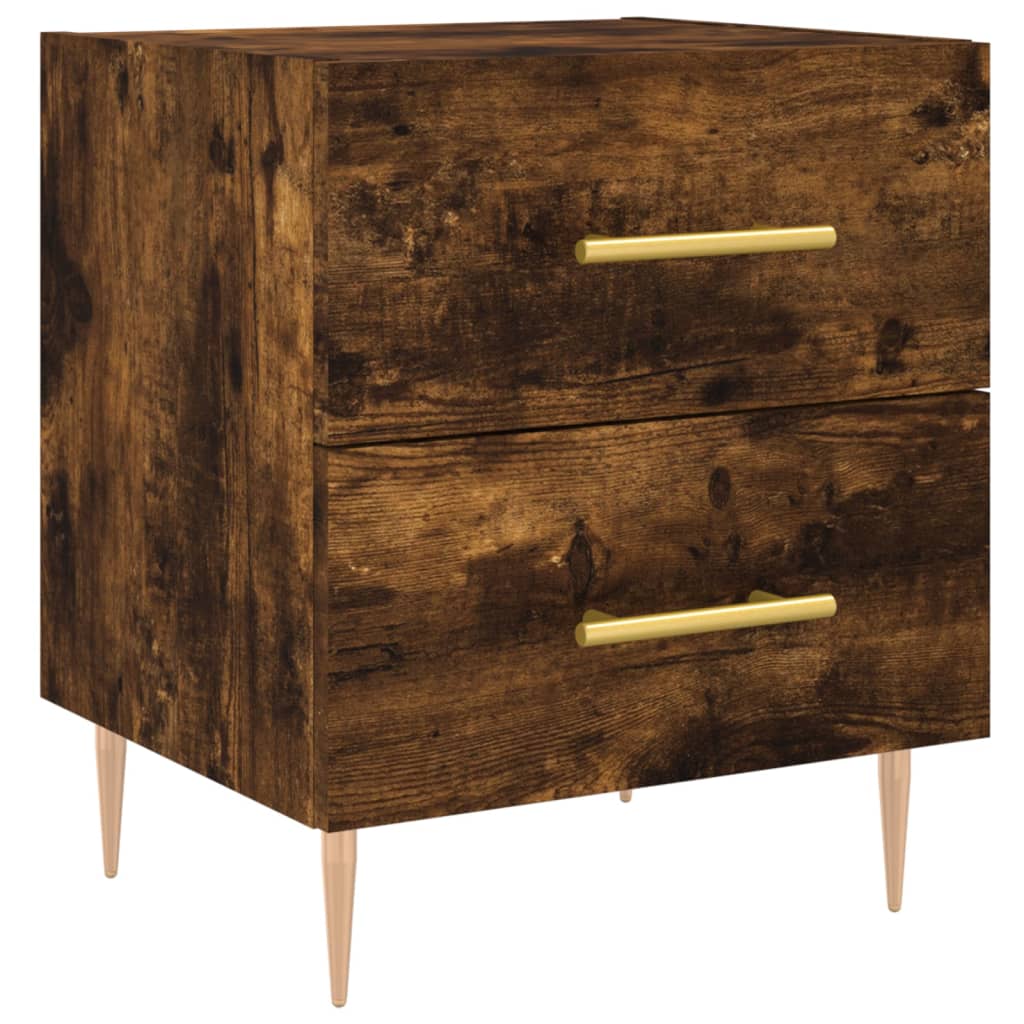 Nattbord røkt eik 40x35x47,5 cm konstruert tre