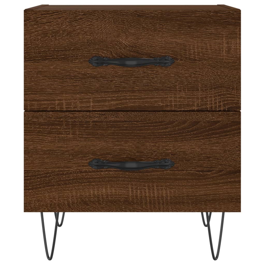 Nattbord brun eik 40x35x47,5 cm konstruert tre