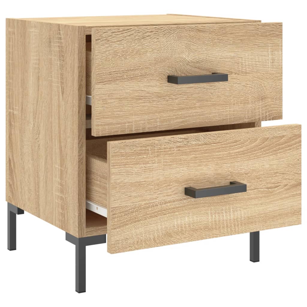 Nattbord 2 stk sonoma eik 40x35x47,5 cm konstruert tre