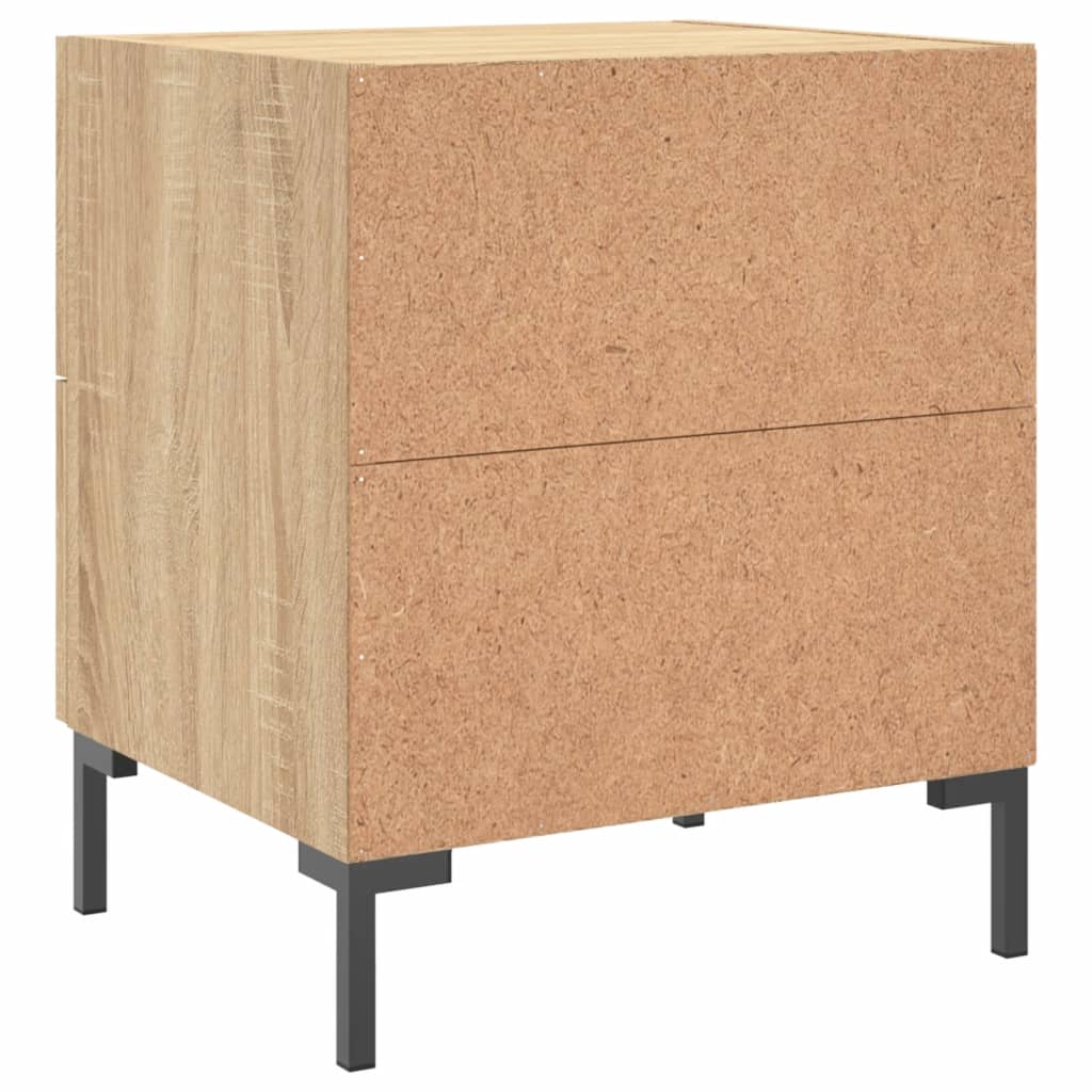 Nattbord 2 stk sonoma eik 40x35x47,5 cm konstruert tre
