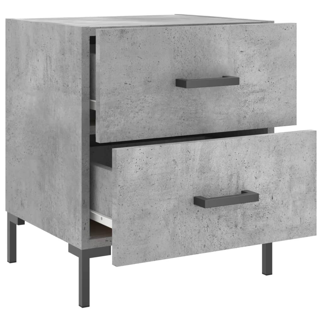 Nattbord betonggrå 40x35x47,5 cm konstruert tre
