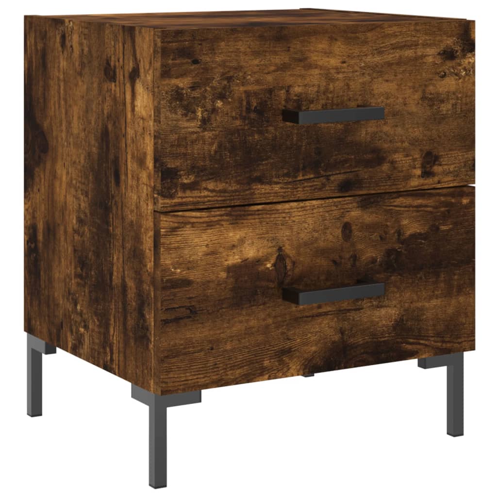 Nattbord røkt eik 40x35x47,5 cm konstruert tre