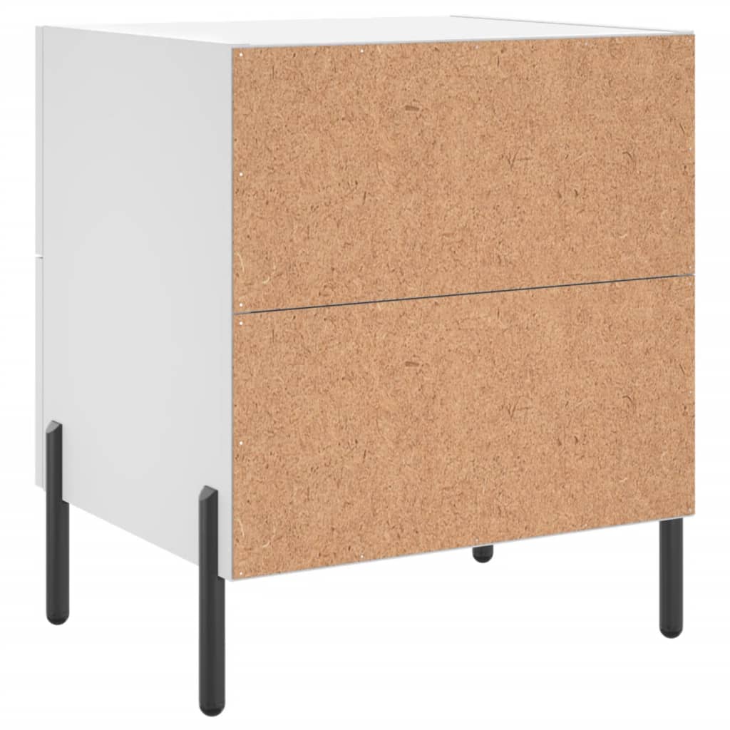 Nattbord hvit 40x35x47,5 cm konstruert tre