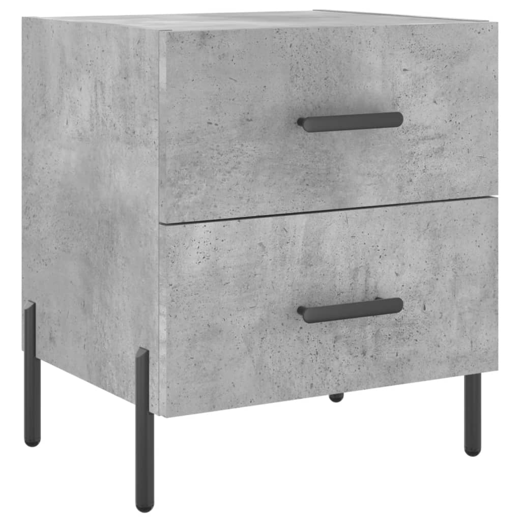 Nattbord betonggrå 40x35x47,5 cm konstruert tre