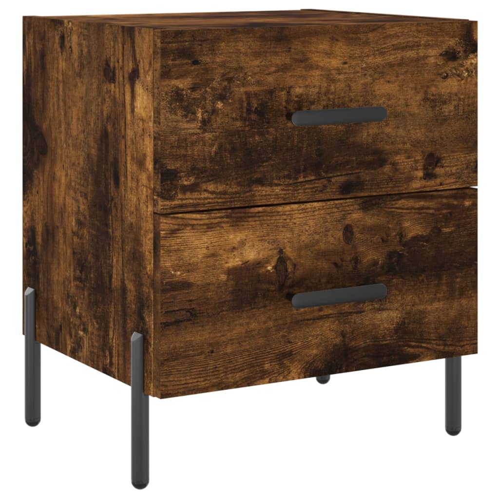 Nattbord røkt eik 40x35x47,5 cm konstruert tre