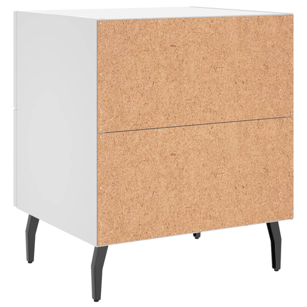 Nattbord hvit 40x35x47,5 cm konstruert tre