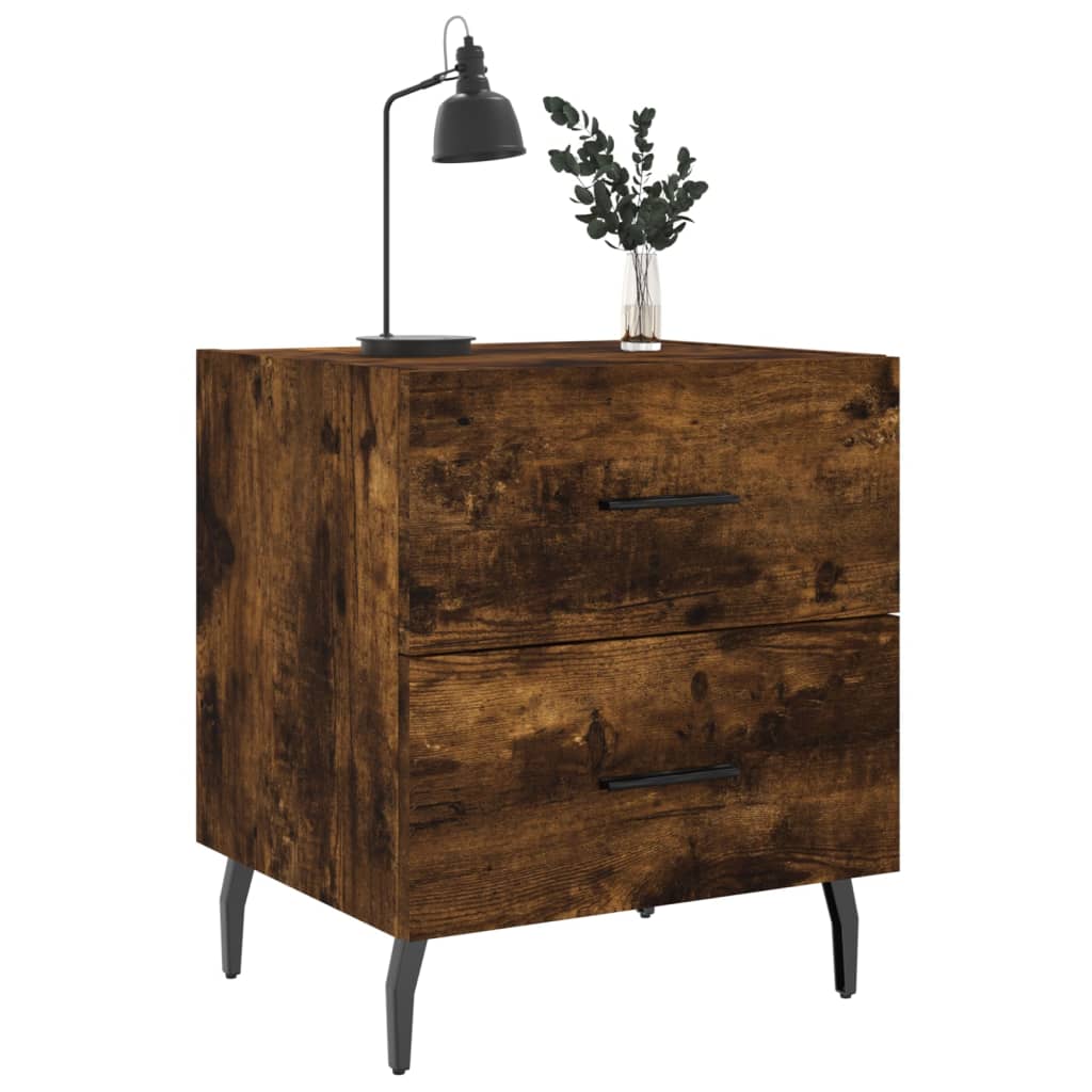 Nattbord røkt eik 40x35x47,5 cm konstruert tre