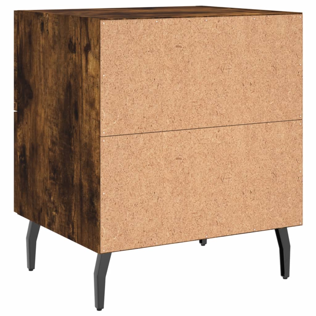 Nattbord røkt eik 40x35x47,5 cm konstruert tre