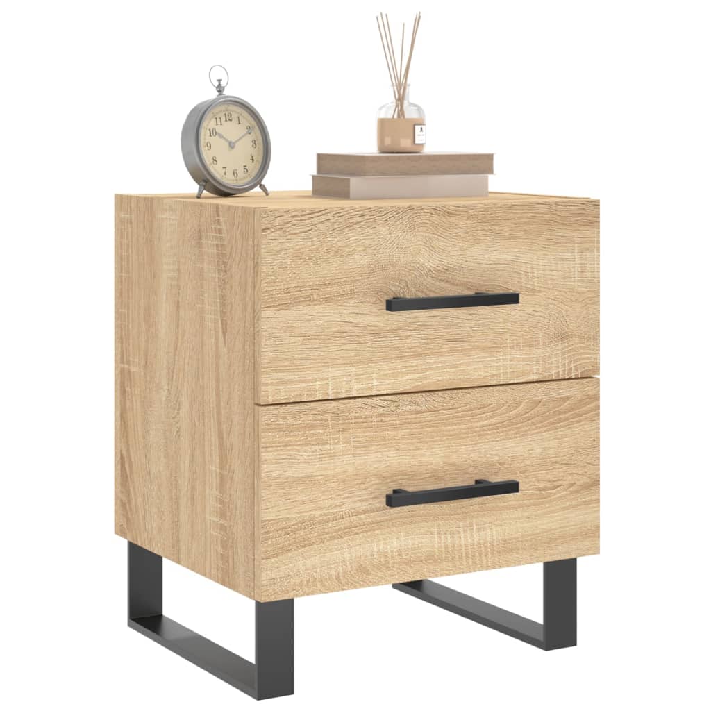 Nattbord 2 stk sonoma eik 40x35x47,5 cm konstruert tre vidaXL