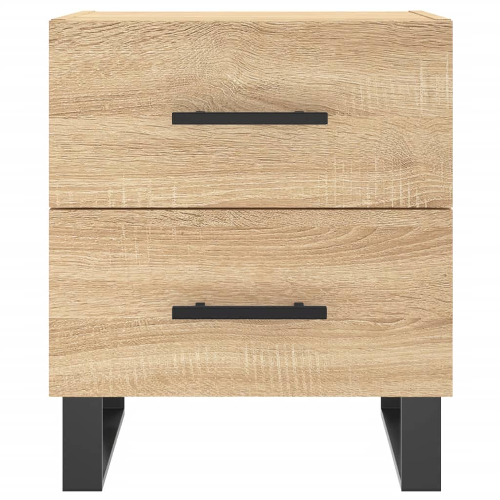 Nattbord 2 stk sonoma eik 40x35x47,5 cm konstruert tre vidaXL