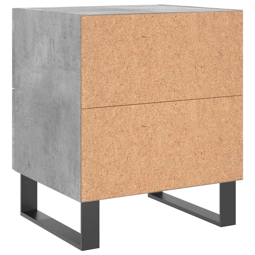 Nattbord 2 stk betonggrå 40x35x47,5 cm konstruert tre vidaXL