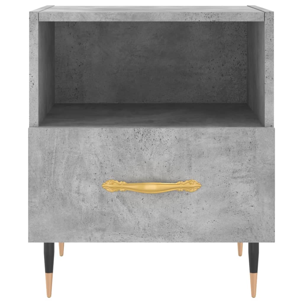 Nattbord 2 stk betonggrå 40x35x47,5 cm konstruert tre vidaXL