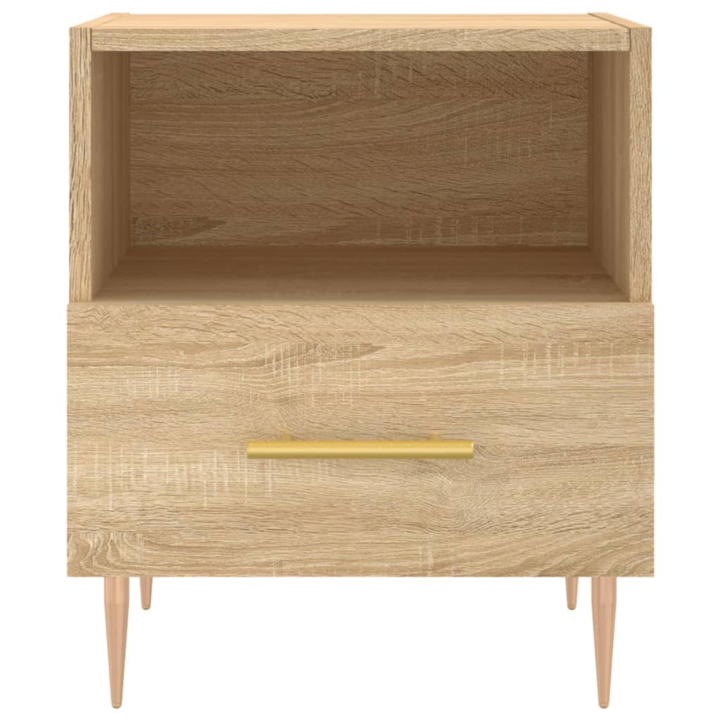 Nattbord 2 stk sonoma eik 40x35x47,5 cm konstruert tre