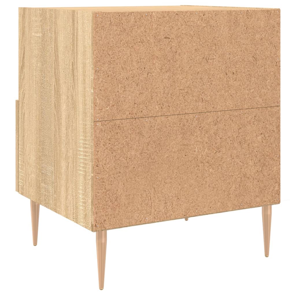 Nattbord 2 stk sonoma eik 40x35x47,5 cm konstruert tre