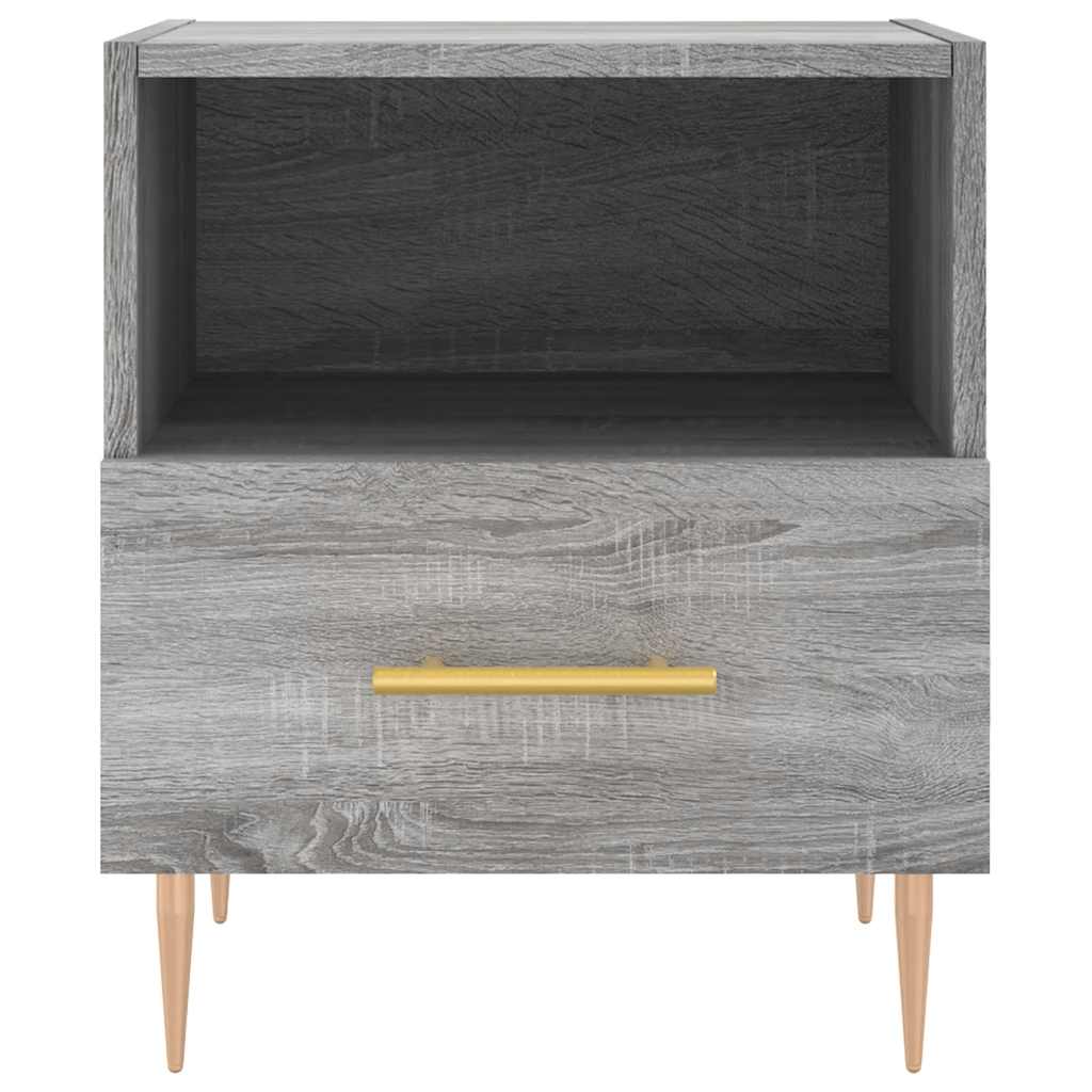 Nattbord 2 stk grå sonoma 40x35x47,5 cm konstruert tre