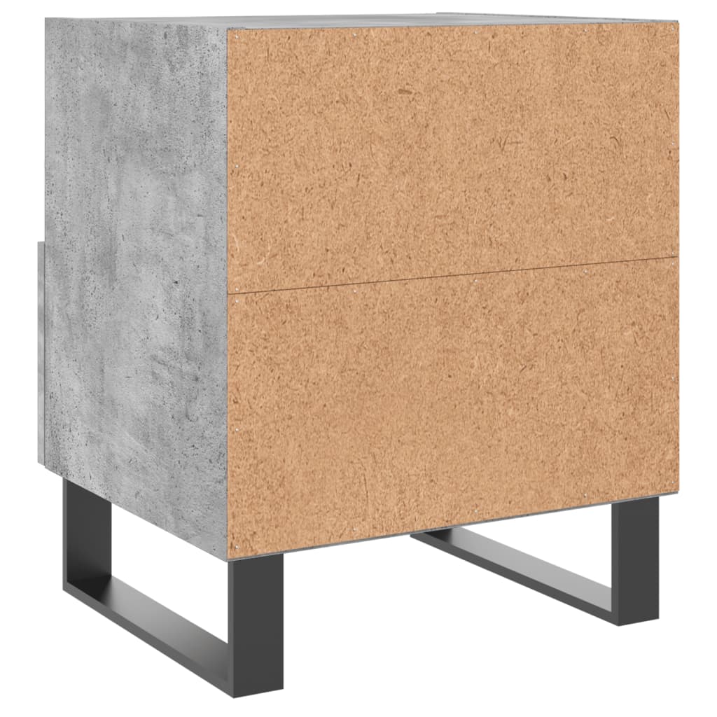 Nattbord betonggrå 40x35x47,5 cm konstruert tre vidaXL