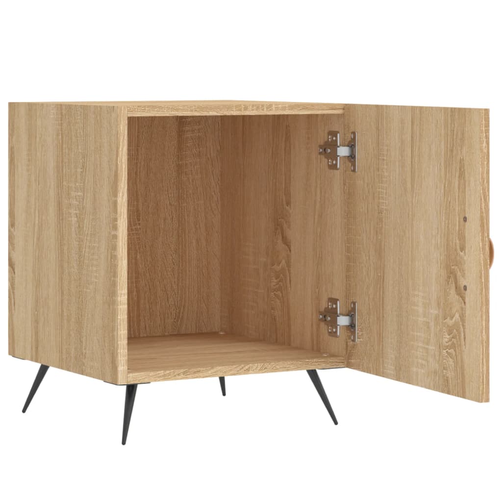 Nattbord sonoma eik 40x40x50 cm konstruert tre vidaXL