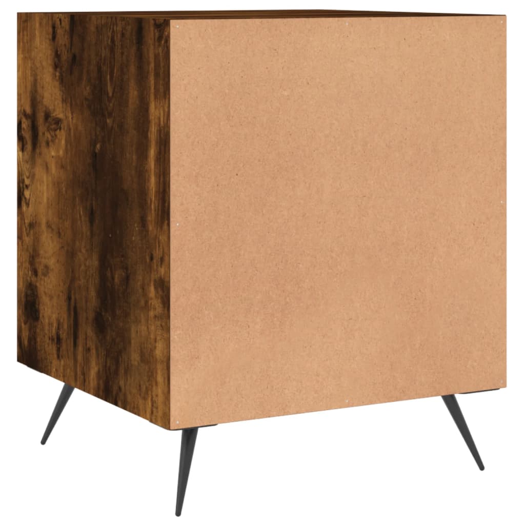 Nattbord 2 stk røkt eik 40x40x50 cm konstruert tre