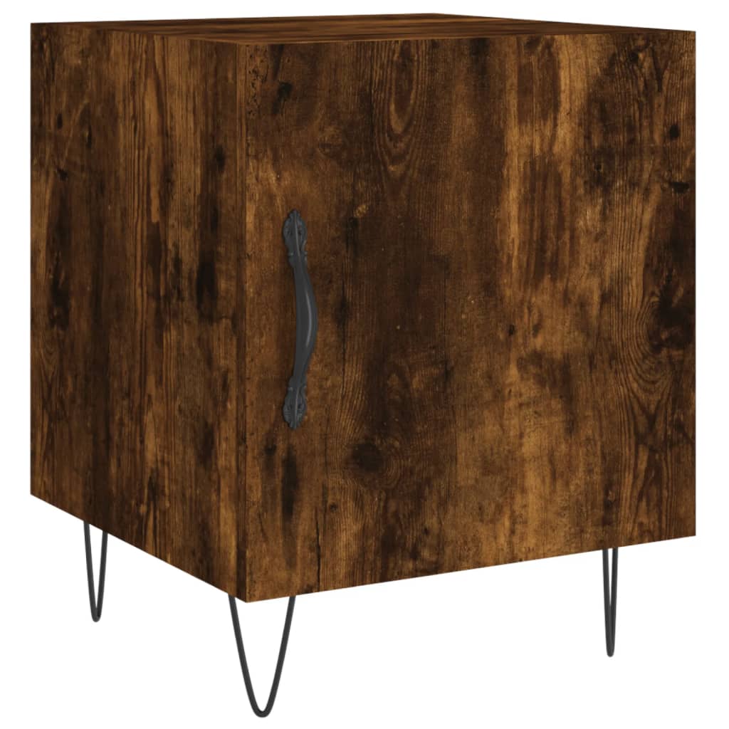 Nattbord røkt eik 40x40x50 cm konstruert tre