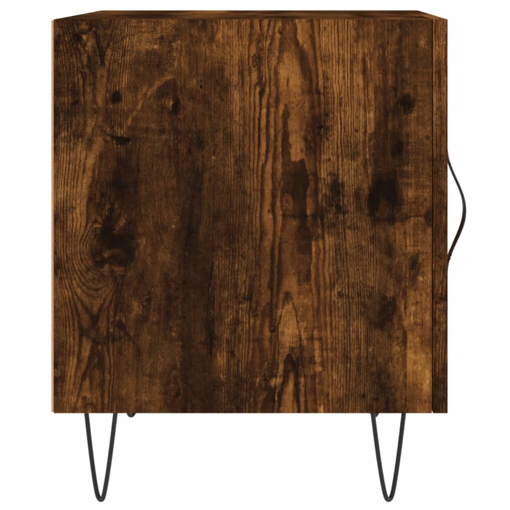 Nattbord røkt eik 40x40x50 cm konstruert tre