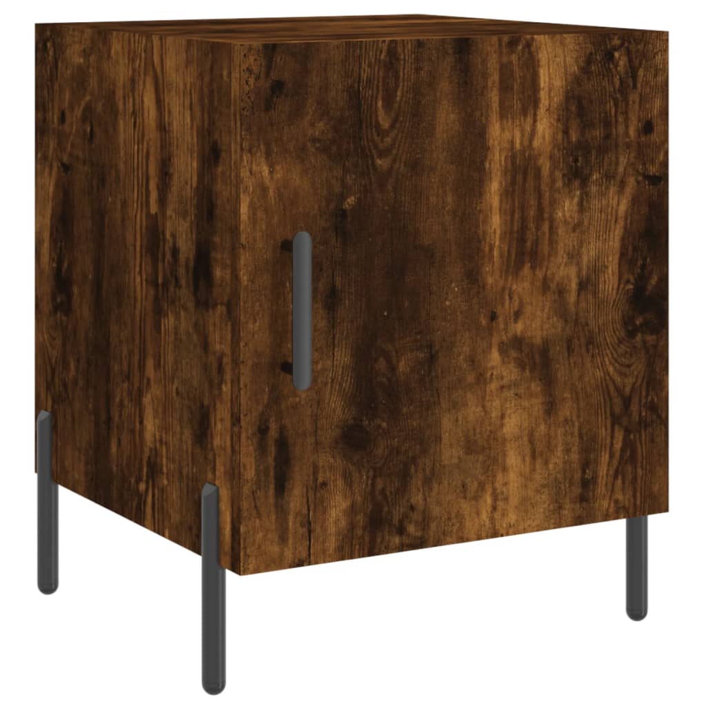Nattbord røkt eik 40x40x50 cm konstruert tre
