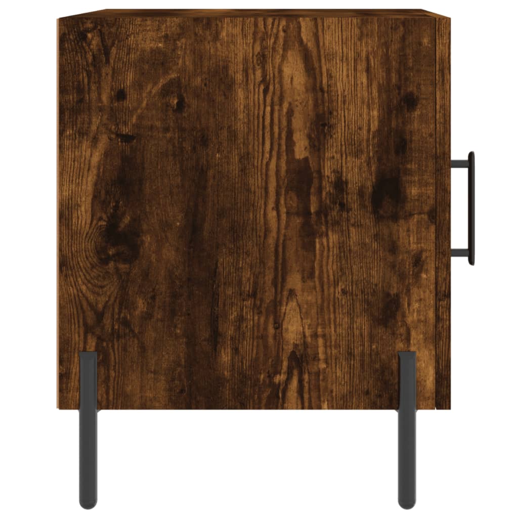 Nattbord 2 stk røkt eik 40x40x50 cm konstruert tre