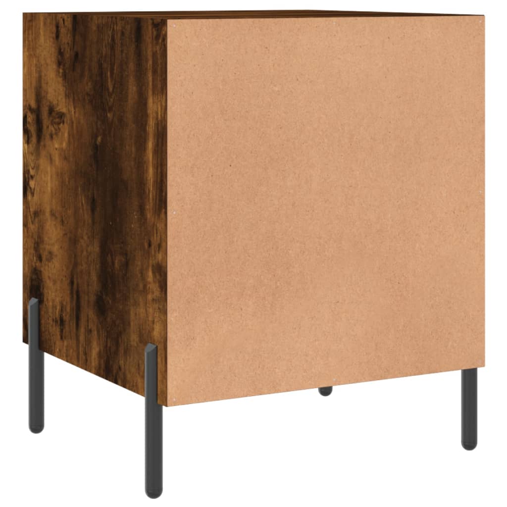 Nattbord 2 stk røkt eik 40x40x50 cm konstruert tre