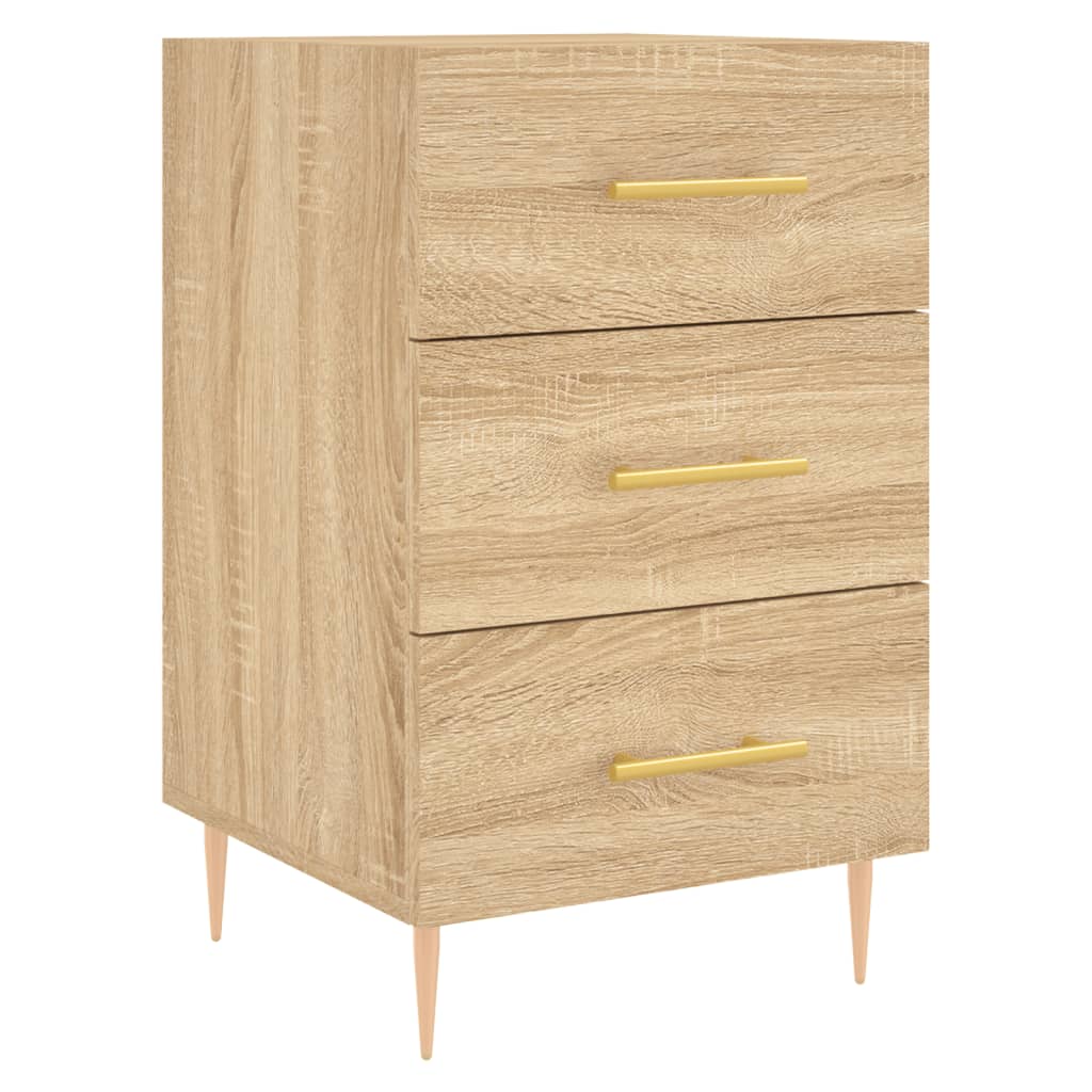 Nattbord sonoma eik 40x40x66 cm konstruert tre