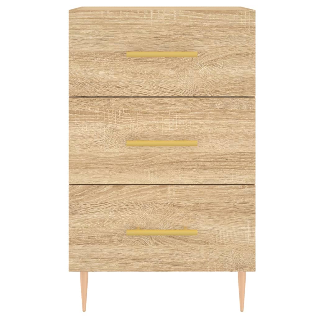 Nattbord sonoma eik 40x40x66 cm konstruert tre