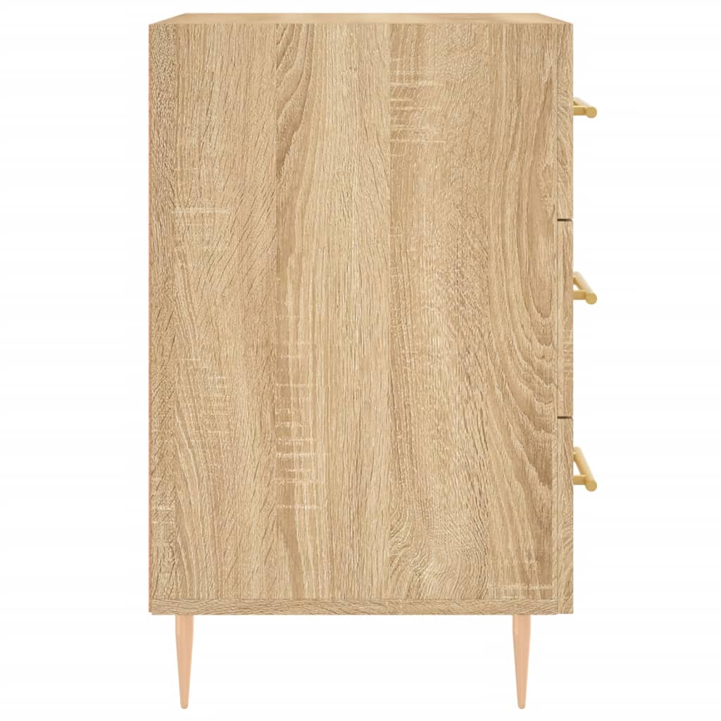 Nattbord sonoma eik 40x40x66 cm konstruert tre