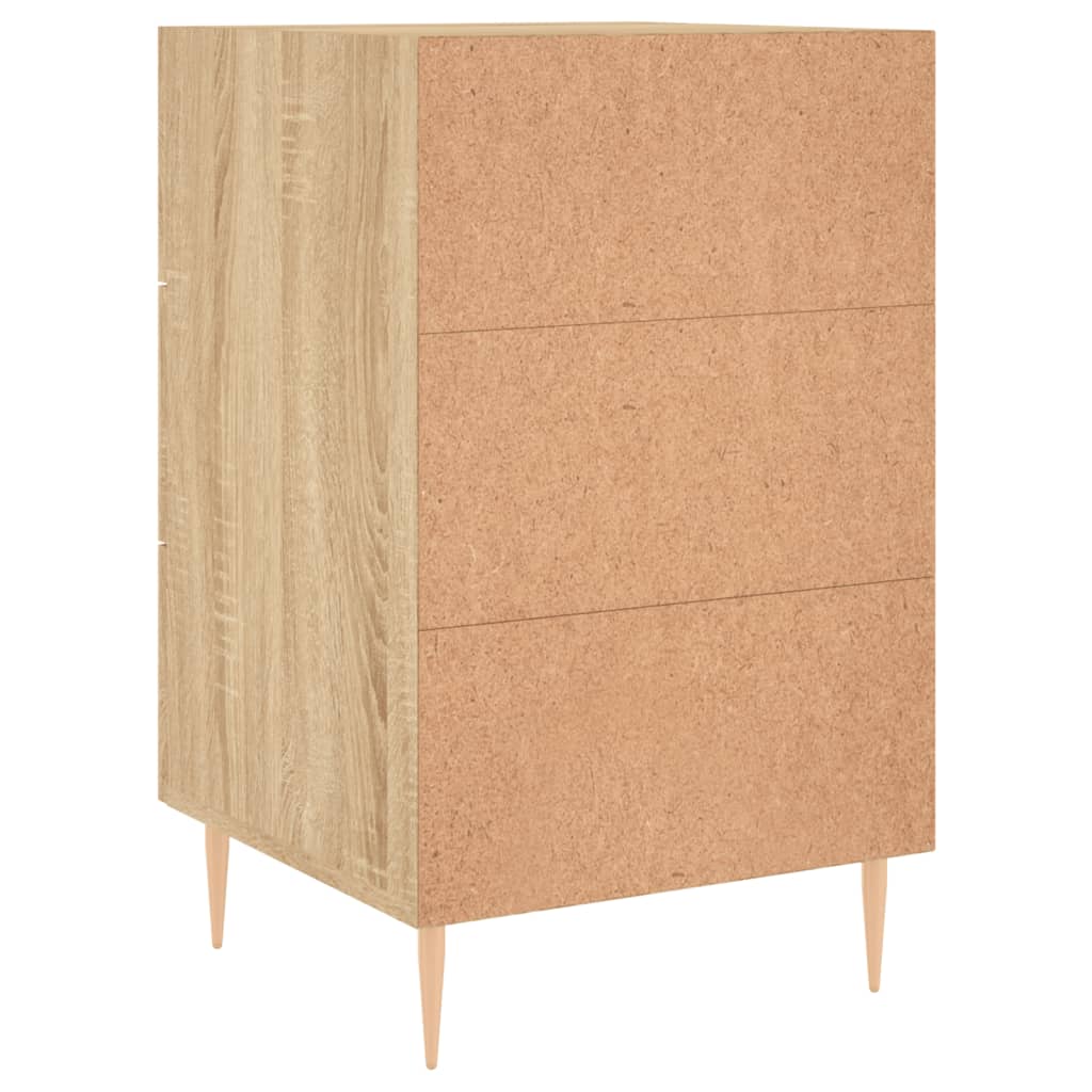 Nattbord sonoma eik 40x40x66 cm konstruert tre
