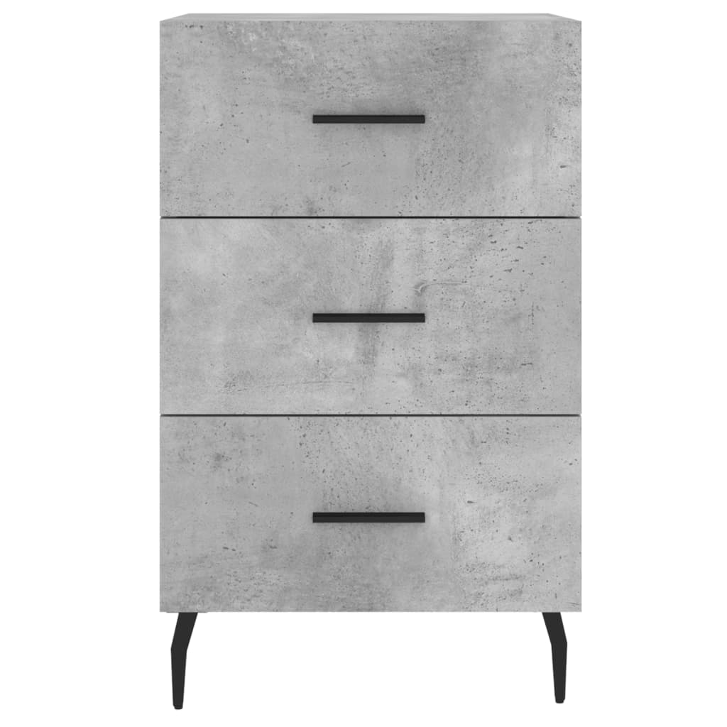 Nattbord betonggrå 40x40x66 cm konstruert tre