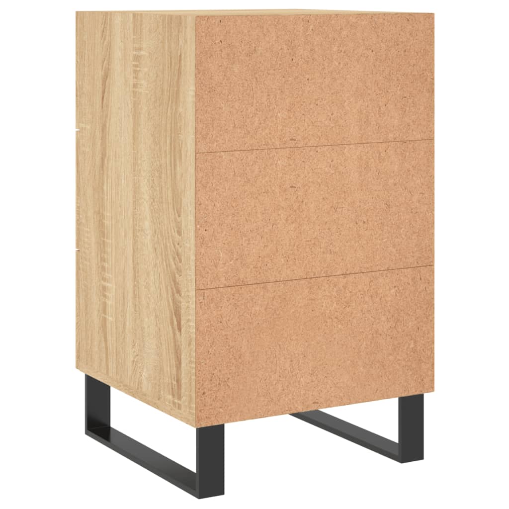 Nattbord sonoma eik 40x40x66 cm konstruert tre