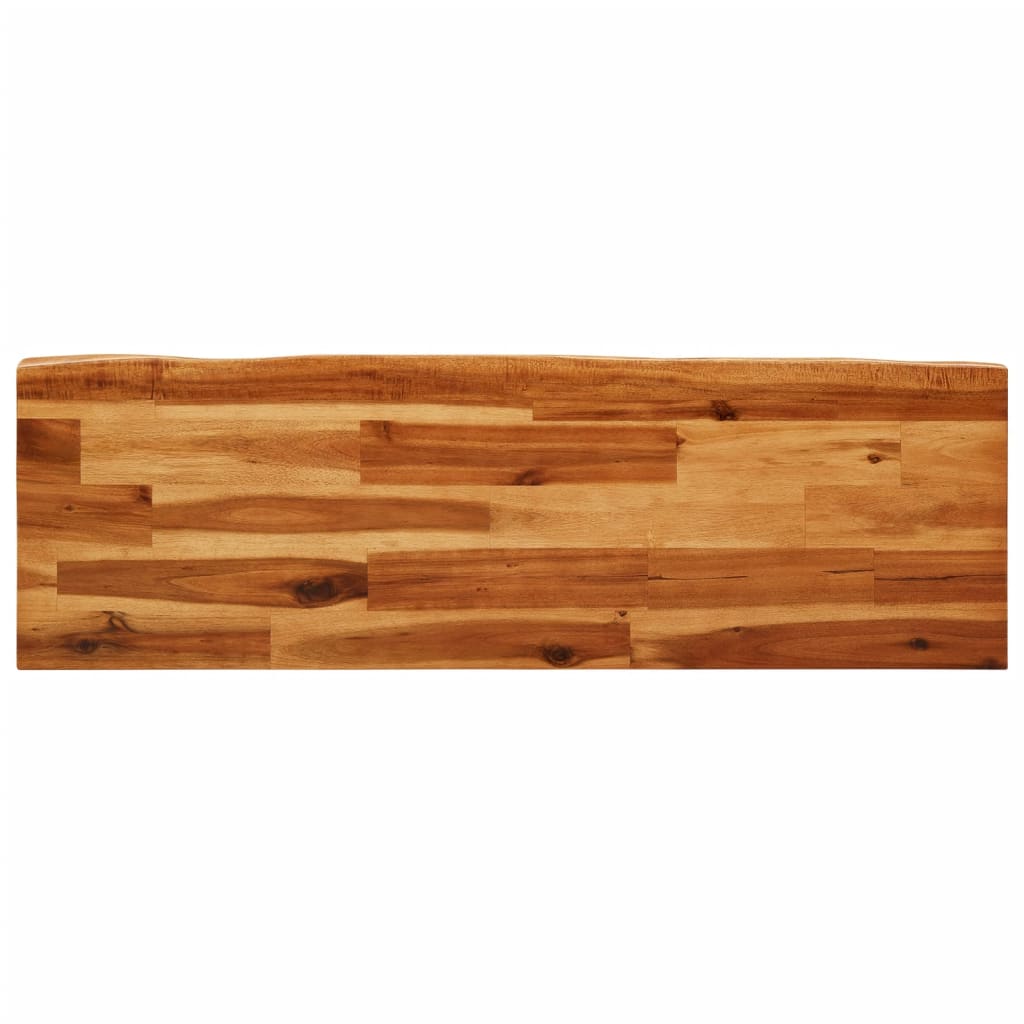 Benk med naturlig kant 110 cm heltre akasie