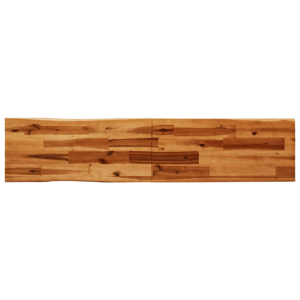 Benk med naturlig kant 160 cm heltre akasie