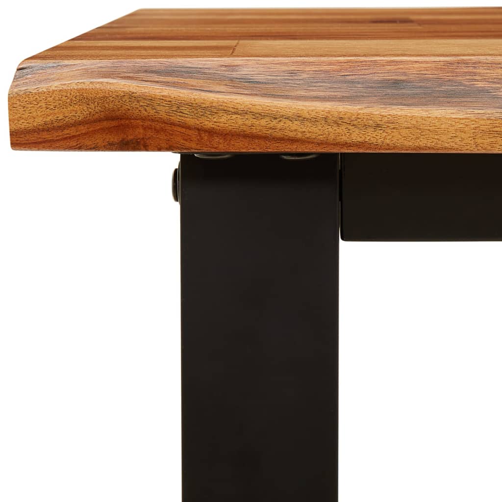 Benk med naturlig kant 160 cm heltre akasie