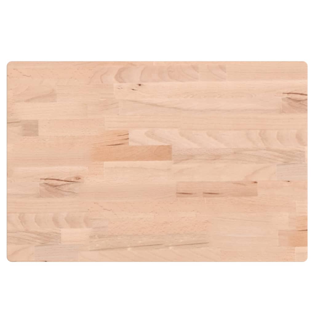 Bordplate 60x40x1,5 cm rektangulær heltre bøketre vidaXL