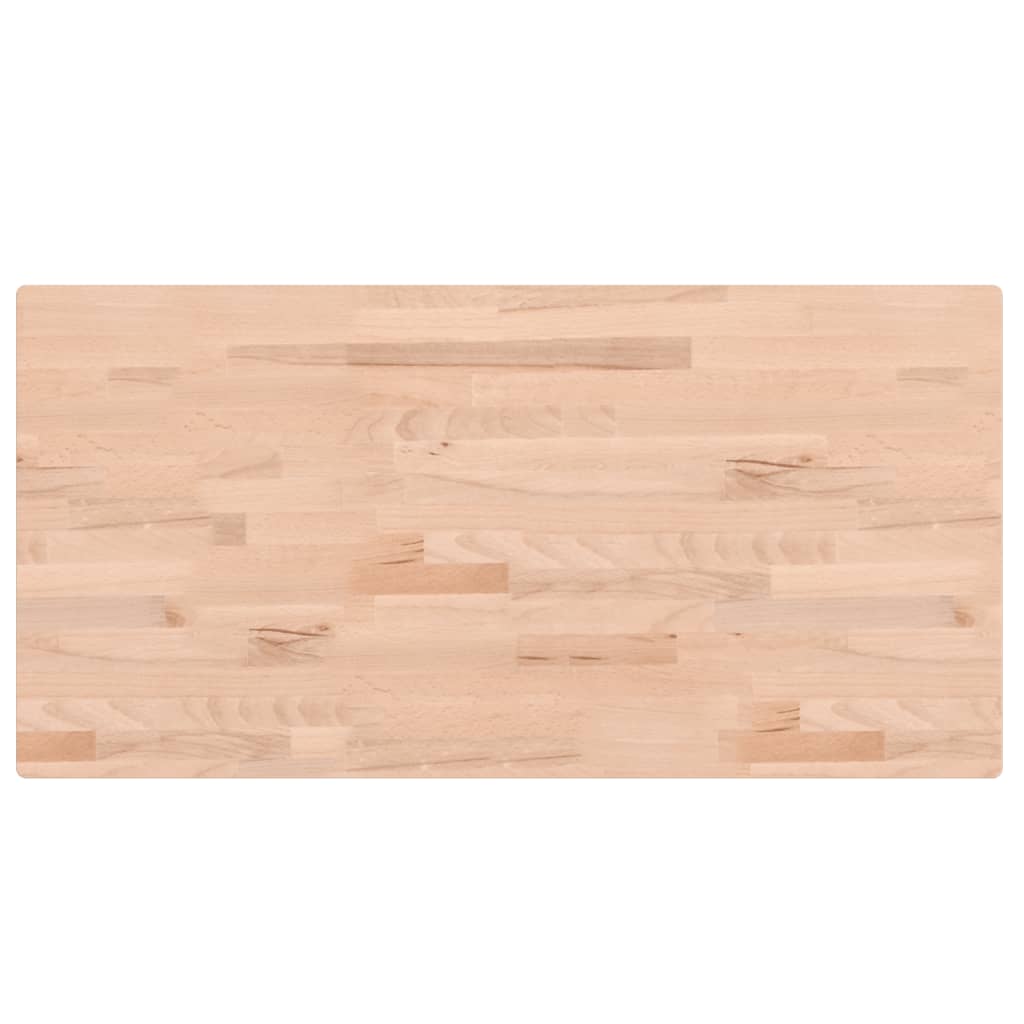 Bordplate 100x50x4 cm rektangulær heltre bøketre