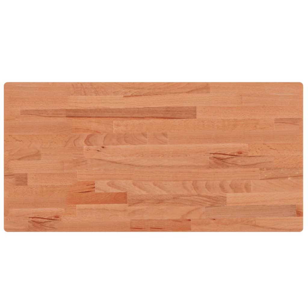Bordplate 100x50x1,5 cm rektangulær heltre bøketre