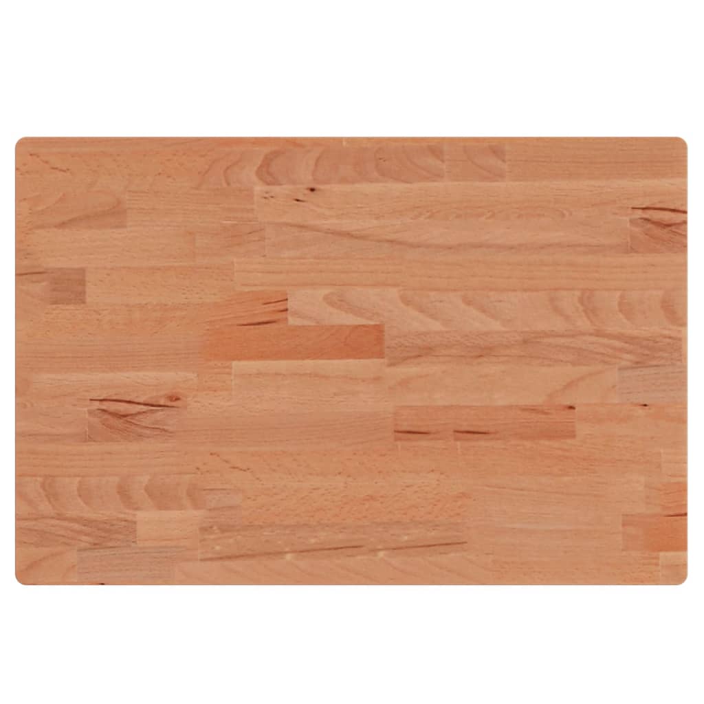 Bordplate 60x40x1,5 cm rektangulær heltre bøketre