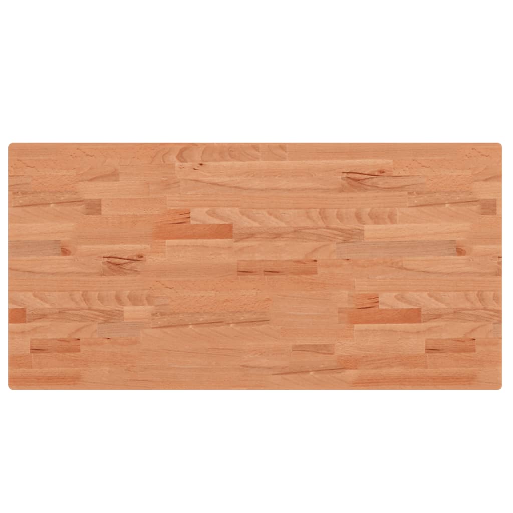Bordplate 100x50x2,5 cm rektangulær heltre bøketre