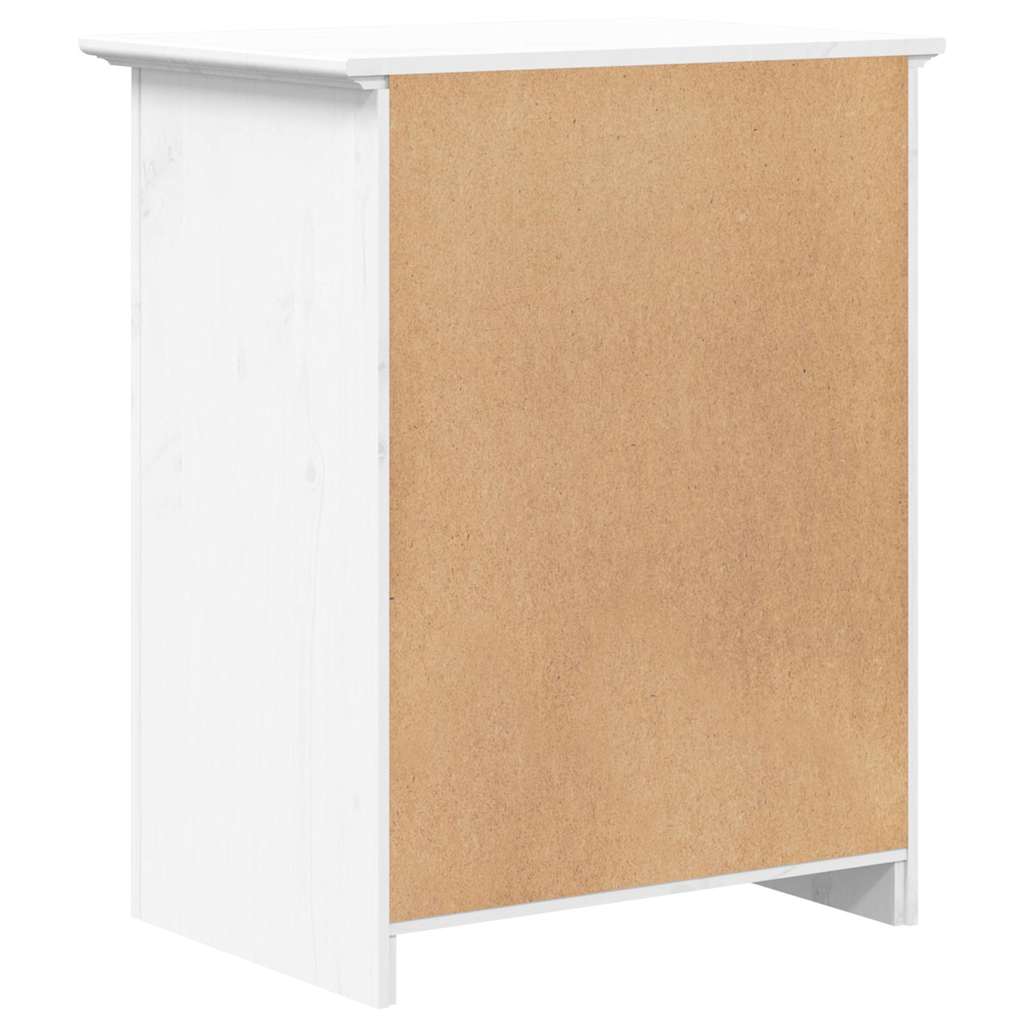 Nattbord BODO hvit 53x38,5x67 cm heltre furu vidaXL
