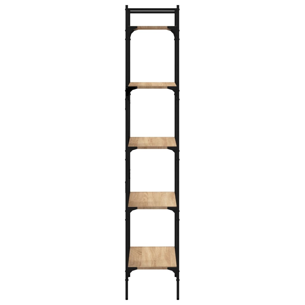 Bokhylle 5 etasjer sonoma eik 56x31,5x174 cm konstruert tre