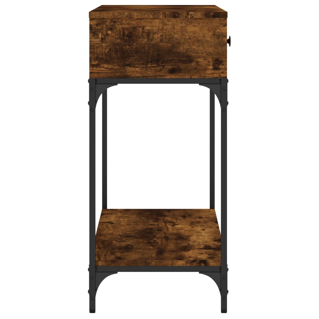 Konsollbord sonoma eik 100x34,5x75 cm konstruert tre