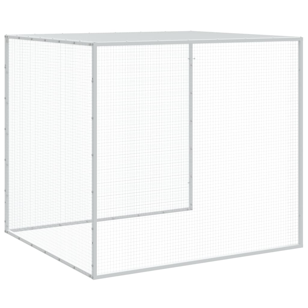 Kyllingbur med tak antrasitt 803x98x90 cm galvanisert stål vidaXL