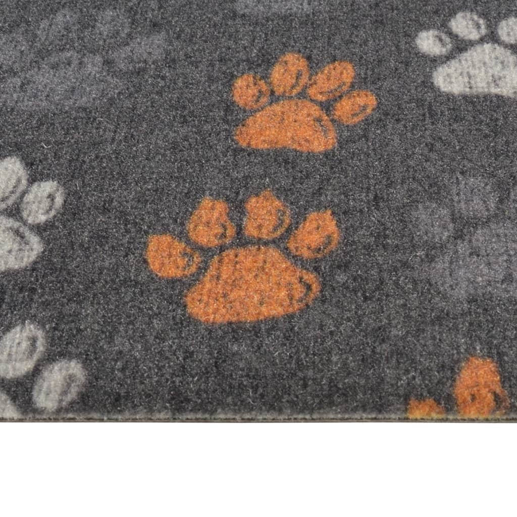 Kjøkkenteppe vaskbar Paws 60x180 cm fløyel