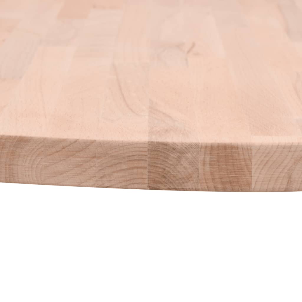 Bordplate Ø60x1,5 cm rund heltre bøketre